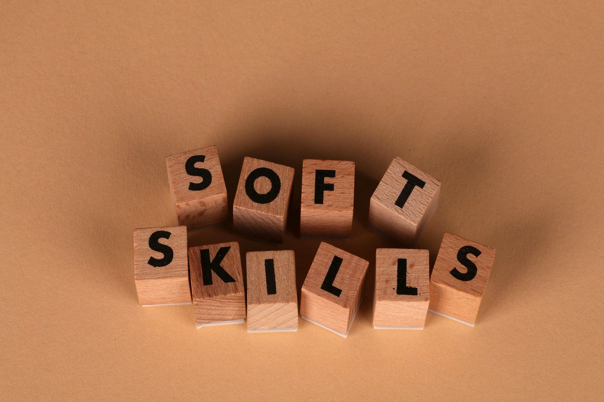 Soft skills wooden letter blocks